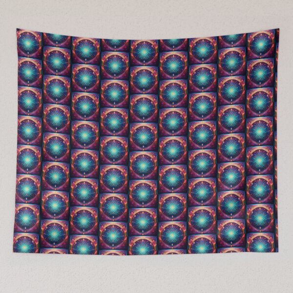 Item preview, Vitality - Colourful repeating square pattern 1 designed and sold by Kate Anderson Art.