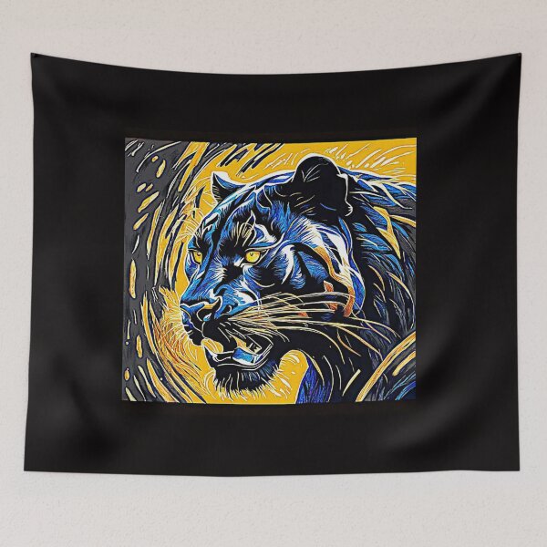 Item preview, Colorful Fierce Beauty Black Panther Onça Preta#2 designed and sold by Helios Be. Lavsh.