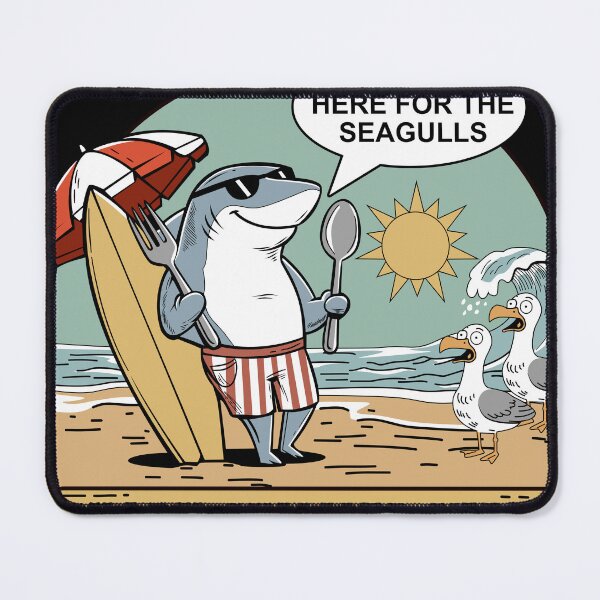 Item preview, Shark summer vibes designed and sold by BLACKLINE STUDIO.