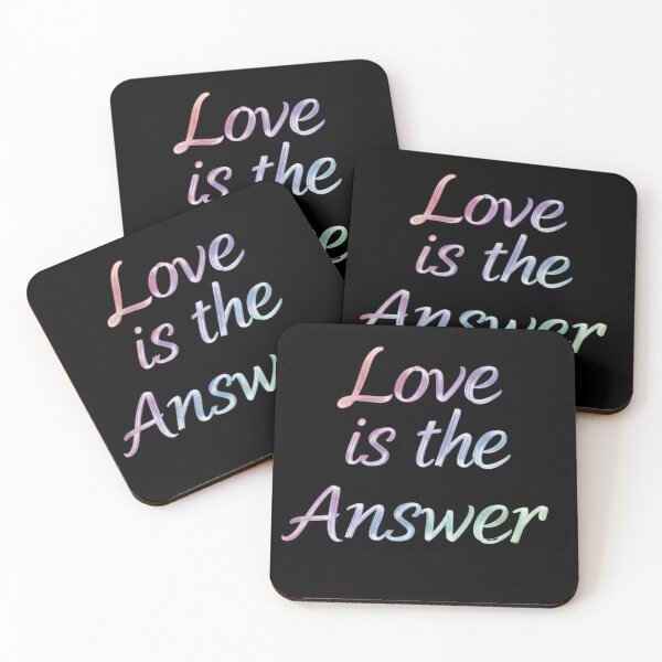 Item preview,  Love is the Answer Watercolor Romantic T-Shirt designed and sold by MofazStyle.