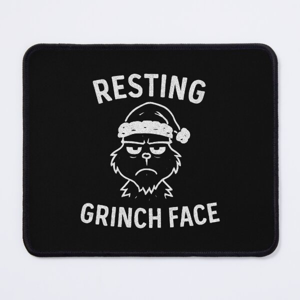 Item preview, Resting Grinch Face – Funny Christmas Chalkboard Design designed and sold by Design_Your_Day.