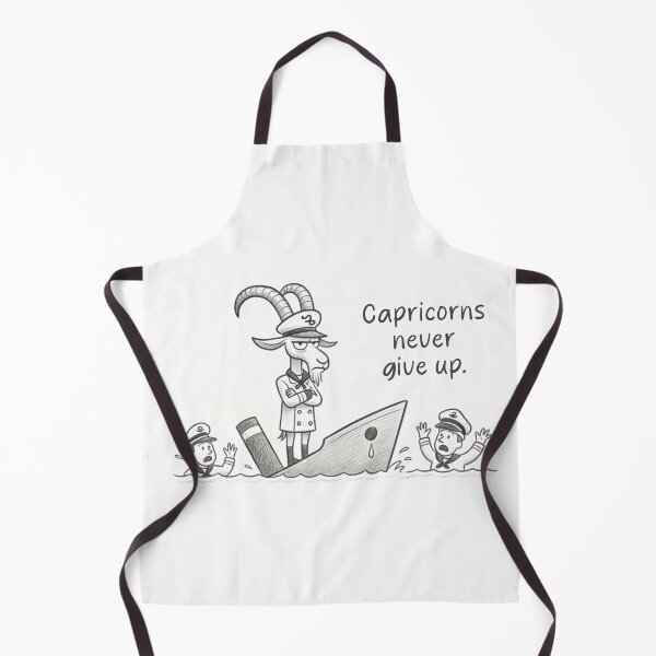 Item preview, Capricorns Never Give Up – Stubborn Captain Cartoon designed and sold by D - Magic.