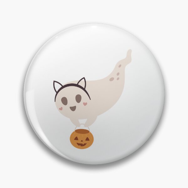 Aperçu de l'œuvre Fantôme mignon d'Halloween - Des bonbons ou un sort créée et vendue par Julza Art.