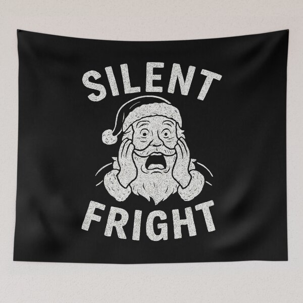 Item preview, Silent Fright – Funny Santa Christmas Chalkboard Design designed and sold by Design_Your_Day.