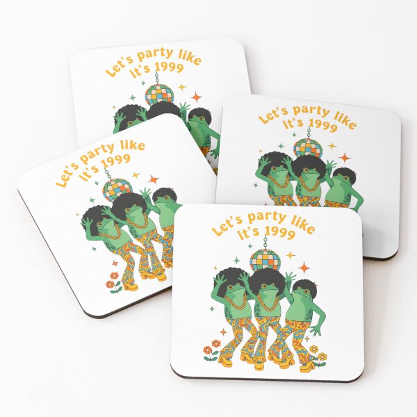 Item preview, Funky Frogs Disco Party, Let’s Party Like It’s 1999, Dance, Disco, funnyfits70, Humor, Funny, retro, vintages, funny quotes, animal humor, designed and sold by FunnyFits70.