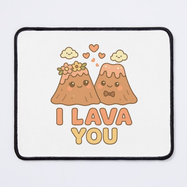 Item preview, I Lava You | Cute Kawaii Volcano Couple Design designed and sold by Zippitydodads.