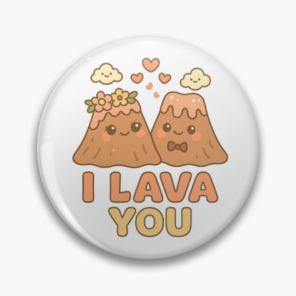 Item preview, I Lava You | Cute Kawaii Volcano Couple Design designed and sold by Zippitydodads.