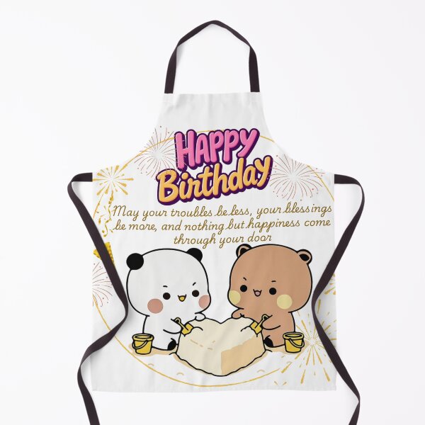 Item preview, Happy Birthday Cute DuDu Bear and BuBu Panda Are Celebrating 2026 designed and sold by DaresToDream.