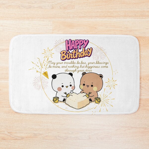 Item preview, Happy Birthday Cute DuDu Bear and BuBu Panda Are Celebrating 2026 designed and sold by DaresToDream.