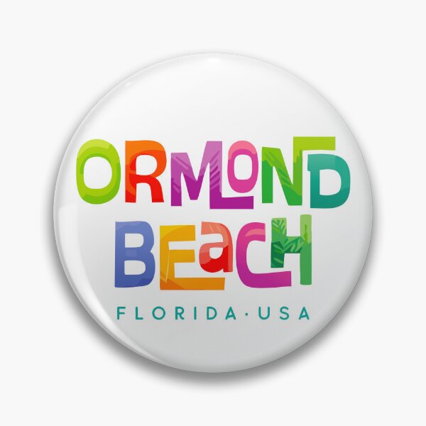 Item preview, Ormond Beach Florida Retro Tropical Design designed and sold by Futurebeachbum.
