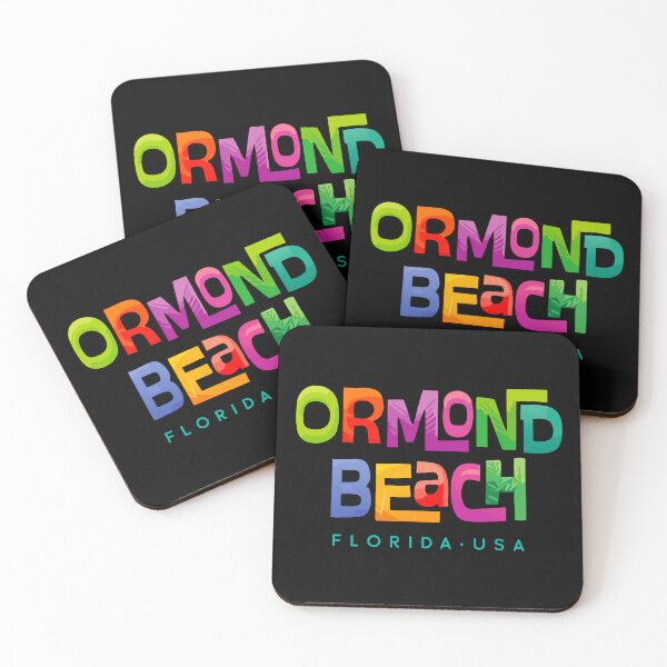 Item preview, Ormond Beach Florida Retro Tropical Design designed and sold by Futurebeachbum.