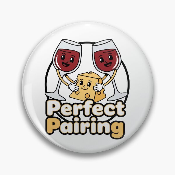 Item preview, Perfect Pairing T-Shirt – Funny Wine and Cheese Art designed and sold by Vrixat.