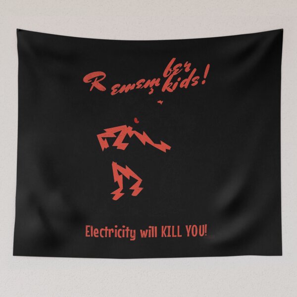 Item preview, Remember Kids ELECTRICITY KILLS Classic  designed and sold by OscarVelazq.