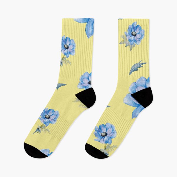 Item preview, Blue flower Watercolor Seamless Pattern designed and sold by thanratdesign.
