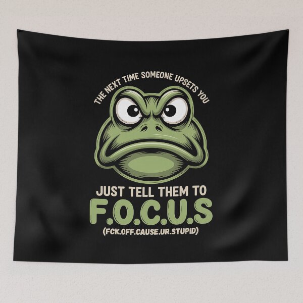 Item preview, The Next Time Someone Upsets You Just Tell Them To Focus - A funny sarcastic gift for friends, coworkers, and anyone who loves humor and animal memes. designed and sold by ZyziowskyArt.