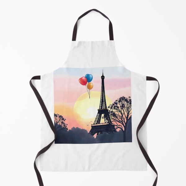 Item preview, Watercolor Eiffel Tower with Balloons designed and sold by sharon1210.