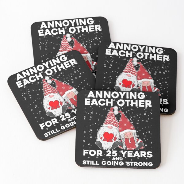 Item preview, Funny 25 Years Christmas Gnomes Couple Marriage Aniversary designed and sold by saldcharig.