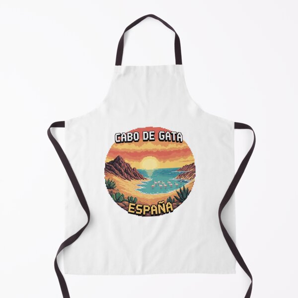 Item preview, Cabo de Gata Spain - Retro Pixel Art Travel Badge with Sunset, Cliffs, Flamingos & Desert Plants - Vintage Souvenir Decal designed and sold by CircinusStore.