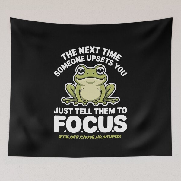 Item preview, The Next Time Someone Upsets You Just Tell Them To Focus - A funny sarcastic gift for friends, coworkers, and anyone who loves humor and animal memes. designed and sold by ZyziowskyArt.