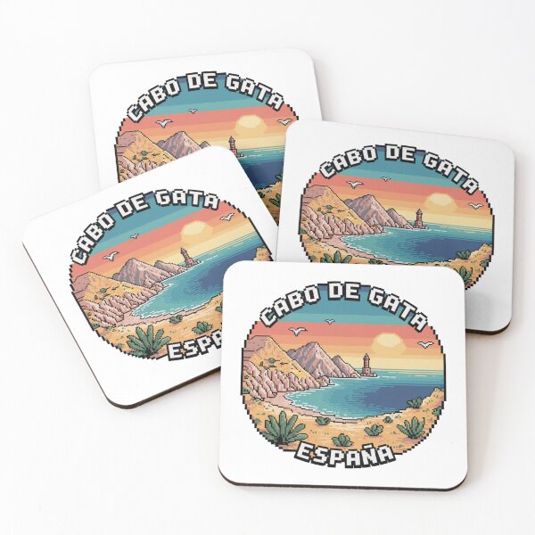 Item preview, Cabo de Gata Spain - Retro Pixel Art Travel Badge with Lighthouse, Cliffs & Cactus - Vintage Mediterranean Souvenir Decal designed and sold by CircinusStore.