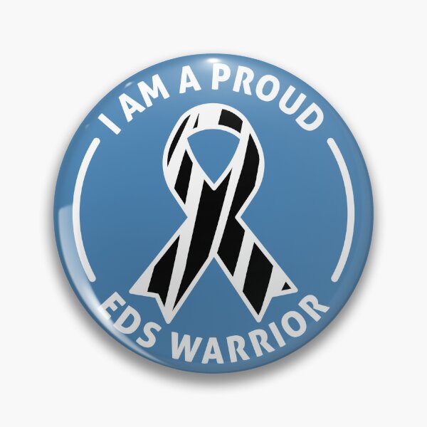 Item preview, I Am a Proud EDS Warrior – Zebra Ribbon Awareness designed and sold by Designs by Jesabee.