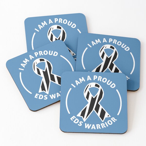 Item preview, I Am a Proud EDS Warrior – Zebra Ribbon Awareness designed and sold by Designs by Jesabee.
