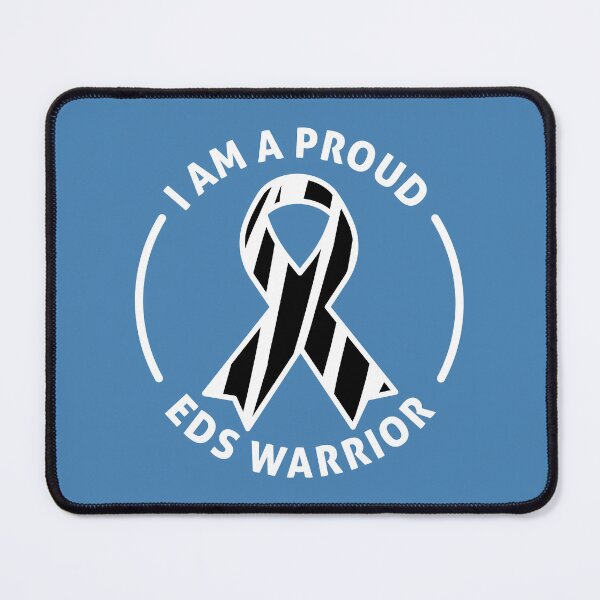 Item preview, I Am a Proud EDS Warrior – Zebra Ribbon Awareness designed and sold by Designs by Jesabee.
