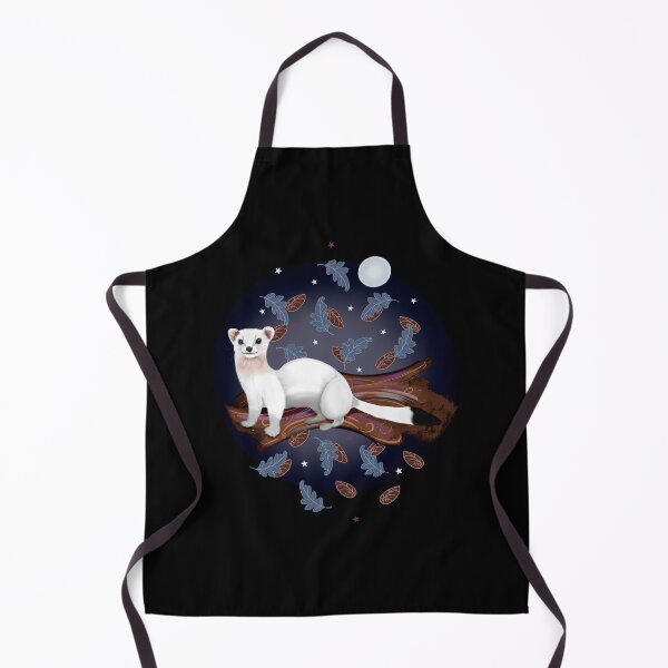 Item preview, White Stoat Blue Moon designed and sold by nocturne-design.