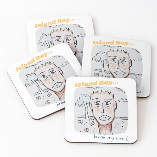 Item preview, Island Boy Heartbreak – Tropical Cartoon Vibes designed and sold by uniQuin.