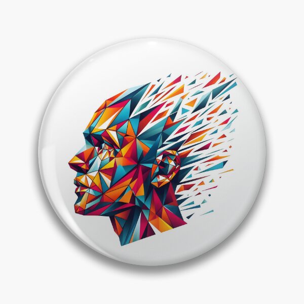 Item preview, geometry, abstract face, portrait, man, face designed and sold by TrueArtVibes.