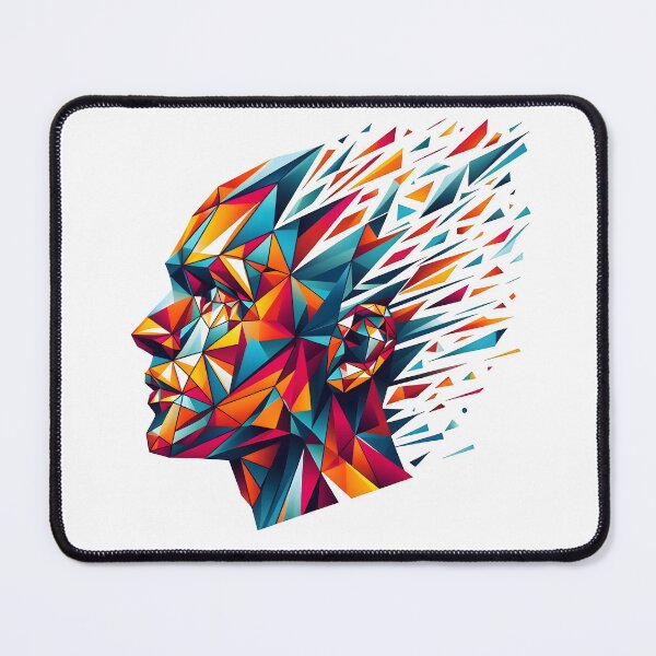 Item preview, geometry, abstract face, portrait, man, face designed and sold by TrueArtVibes.