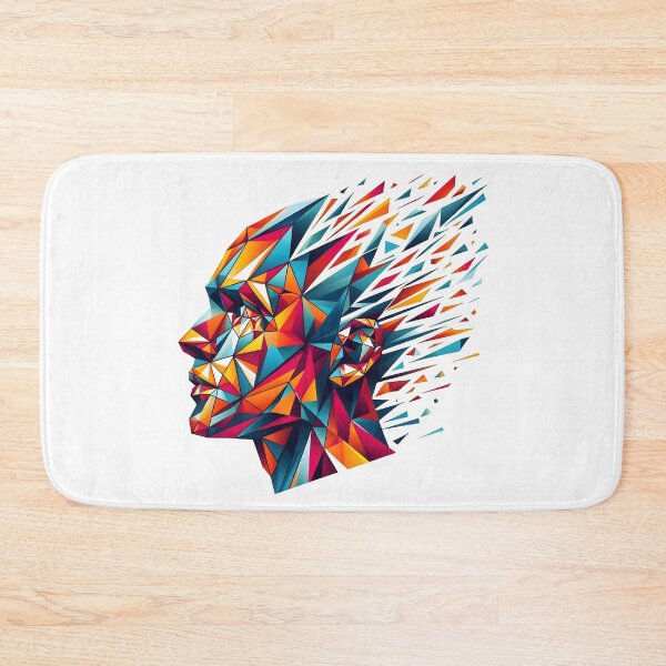Item preview, geometry, abstract face, portrait, man, face designed and sold by TrueArtVibes.