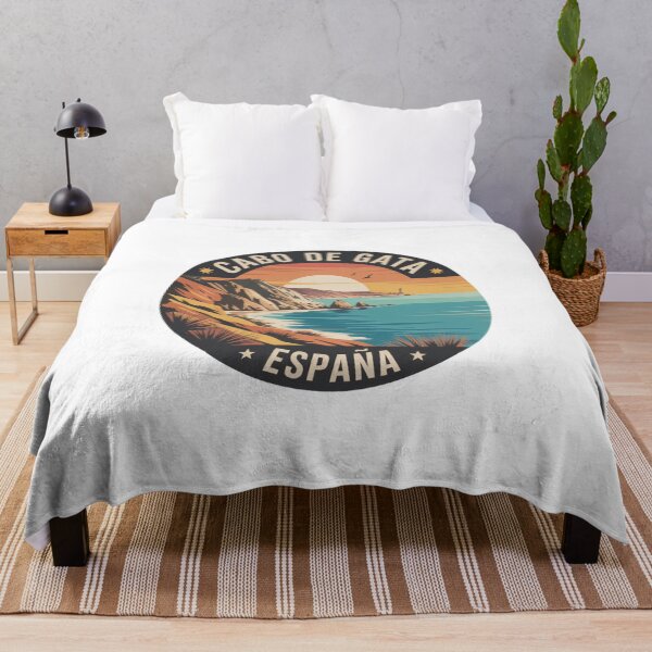 Item preview, Cabo de Gata España - Vintage Travel Badge with Sunset, Cliffs & Lighthouse - Retro Mediterranean Coastal Souvenir Decal designed and sold by CircinusStore.