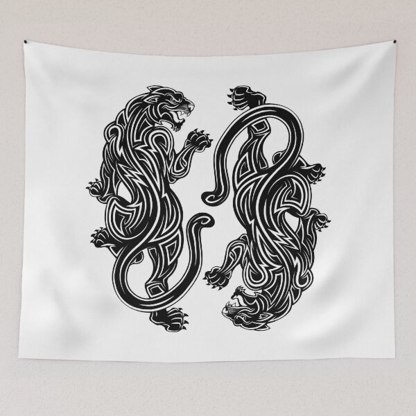 Item preview, Twin Tribal Panthers designed and sold by sherifshaaban.