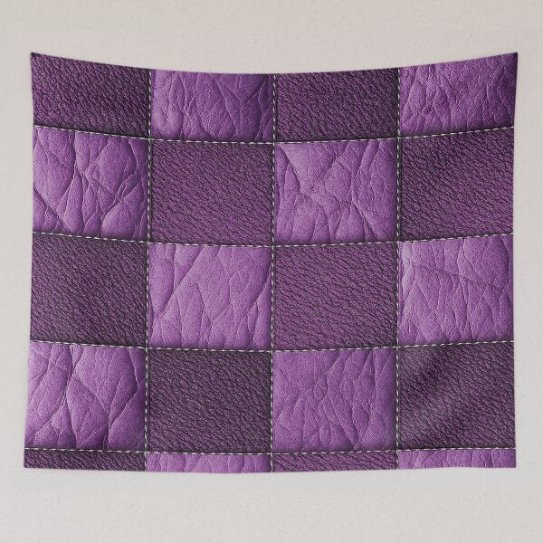 Item preview, Violet Leather Patchwork designed and sold by Kaleidoscope Print.