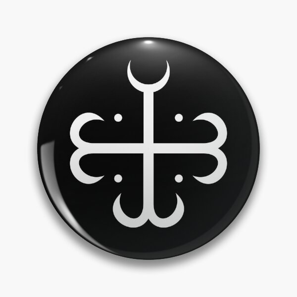 Item preview, Vandalic Cross - White on Black designed and sold by joshcartoonguy.