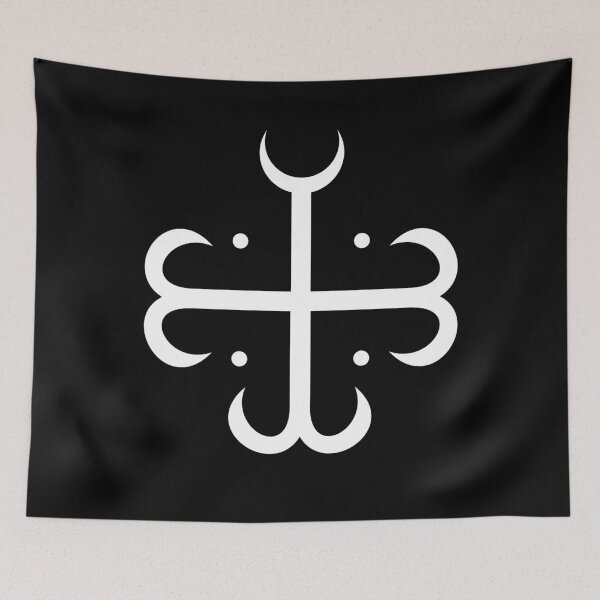Item preview, Vandalic Cross - White on Black designed and sold by joshcartoonguy.
