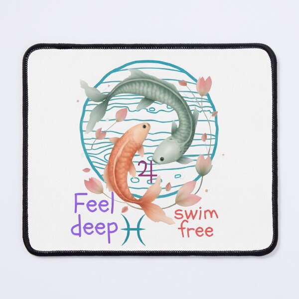 Item preview, Feel Deep. Swim Free- Dream Wild. Flow Soft designed and sold by PixelInfinite.