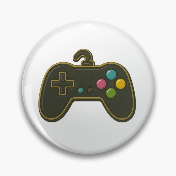 Item preview, Gaming controller enamel pin isolated png, AI generated designed and sold by dvoevnore.