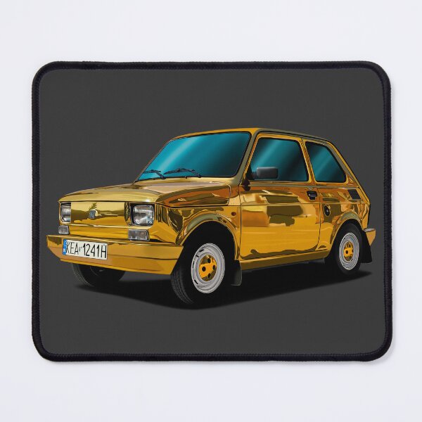 Item preview, Realistic Drawing of a Golden 126p Car designed and sold by SylwiaCarArt.