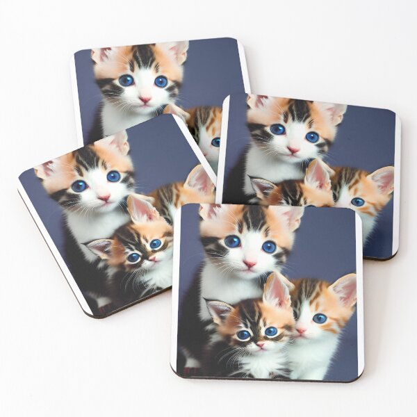 Item preview, AI generated kittens with blue eyes designed and sold by Tinkerbell678.