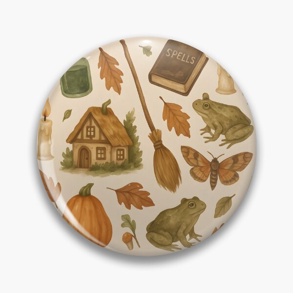 Artikelvorschau, Halloween Cottage Hexe Herbstmuster entworfen und verkauft von SassyArtistry.