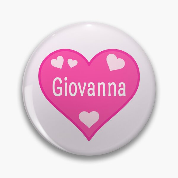 Item preview, Giovanna Name Pink Heart  designed and sold by Jeallan Designs.