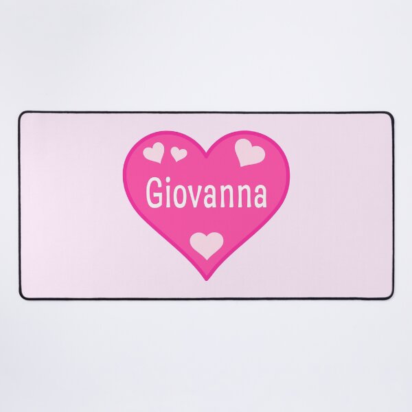 Item preview, Giovanna Name Pink Heart designed and sold by Jeallan Designs.
