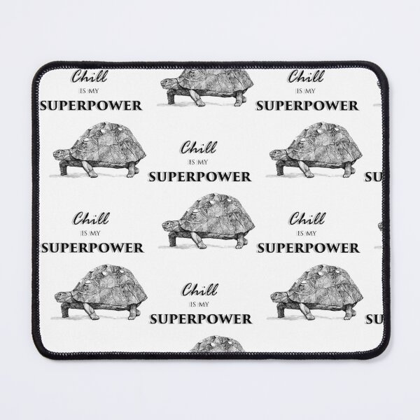 Item preview, Chill Is My Superpower – Playful Turtle Ink Drawing designed and sold by Creative Soul Art.
