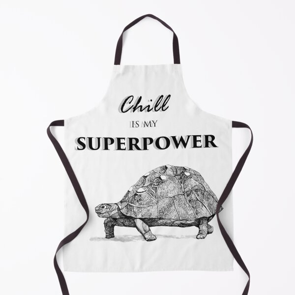 Item preview, Chill Is My Superpower – Playful Turtle Ink Drawing designed and sold by Creative Soul Art.