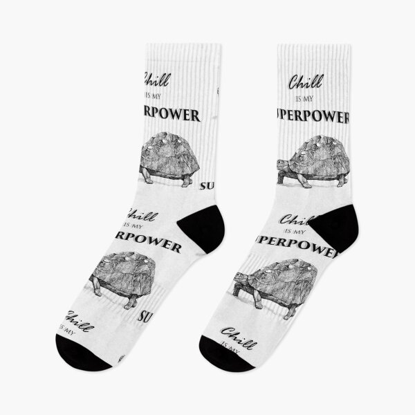 Item preview, Chill Is My Superpower – Playful Turtle Ink Drawing designed and sold by Creative Soul Art.