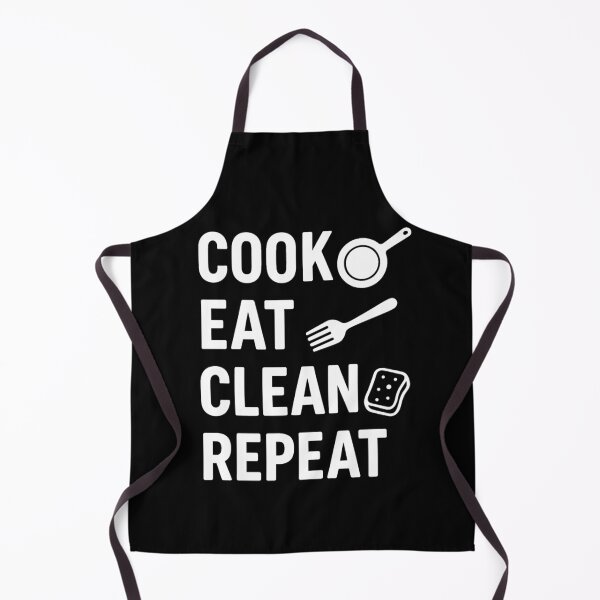 Item preview, Cook Eat Clean Repeat – Funny Daily Routine Quote Design for Apparel & Gifts designed and sold by 519xdesign.