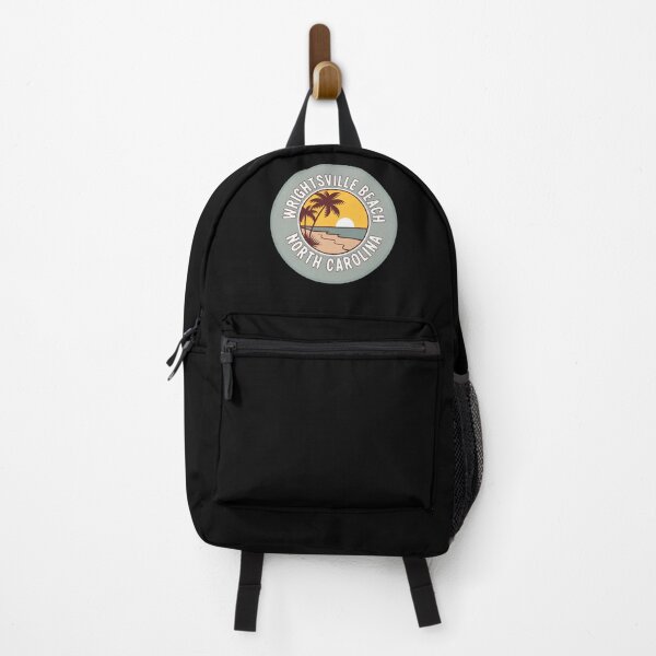 Item preview, Wrightsville Beach North Carolina Sticker – Retro Sunset Palm Design designed and sold by VividOrganica.