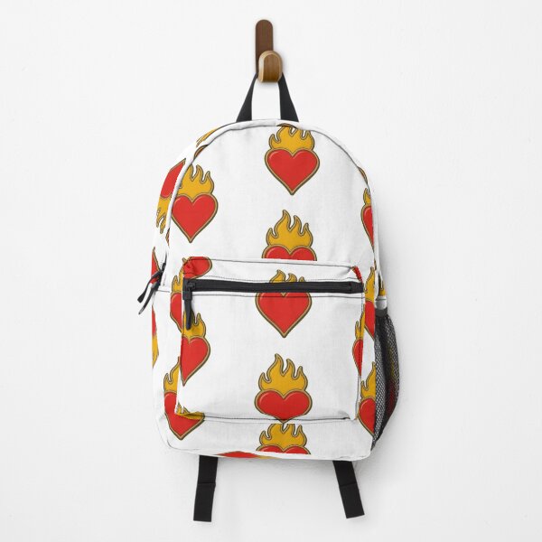 Item preview, Flaming heart enamel pin with vibrant red and yellow colors, isolated on transparent, AI Generated designed and sold by dvoevnore.